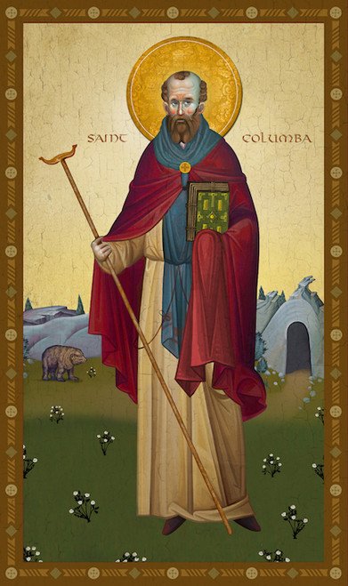 St. columba, St. Colmcille, Irish saints, orthodoxy