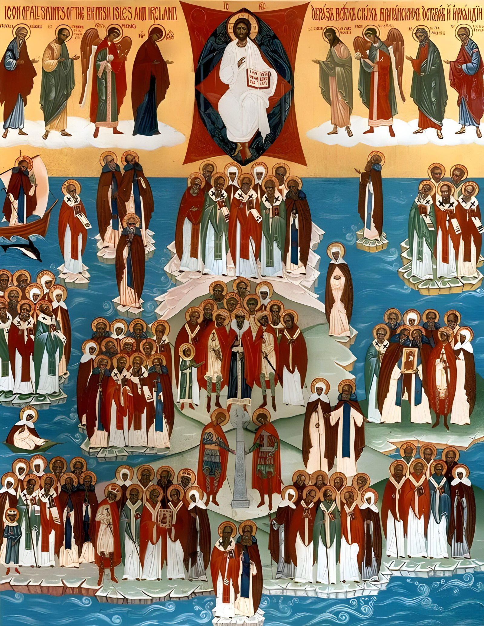 Orthodox Icons, Orthodox Christian, Saints of Britain and Ireland