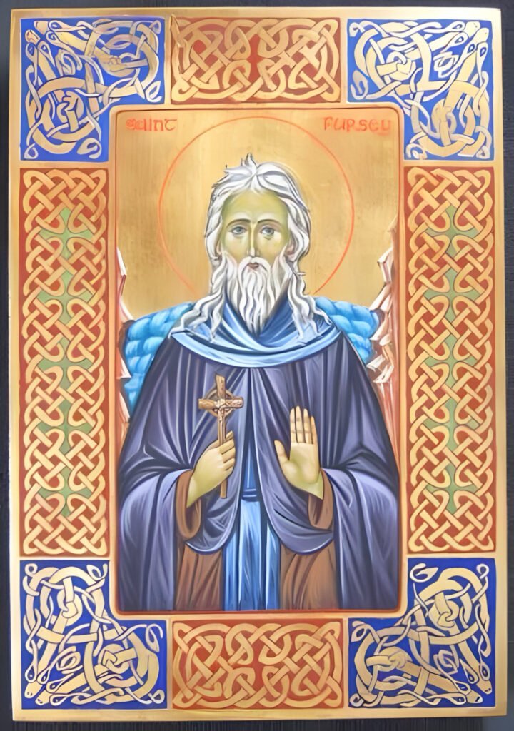 St. Fursey, Burgh Castle, Celtic, Orthodoxy, Christian, Irish Saints