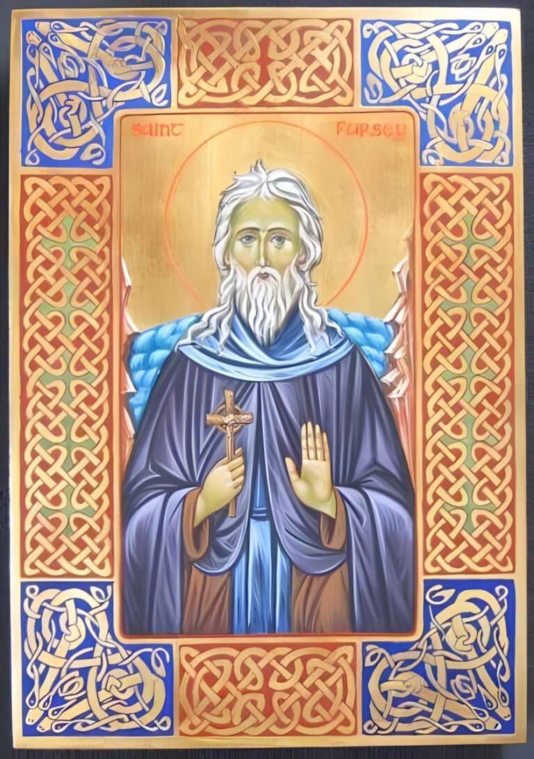 St. Fursey, Burgh Castle, Celtic, Orthodoxy, Christian, Irish Saints